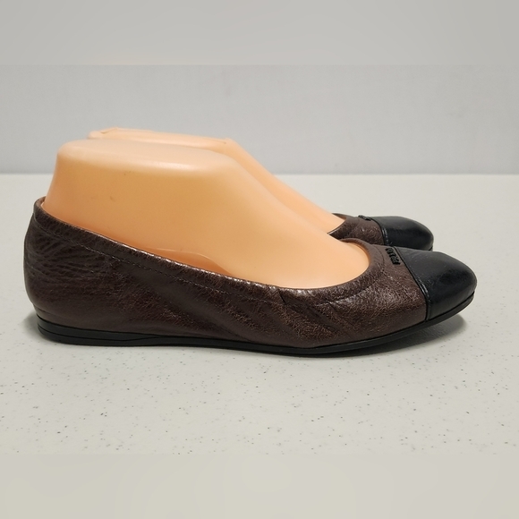 Prada Scrunch Ballet Flats SIZE EU 36.5 - Picture 4 of 12